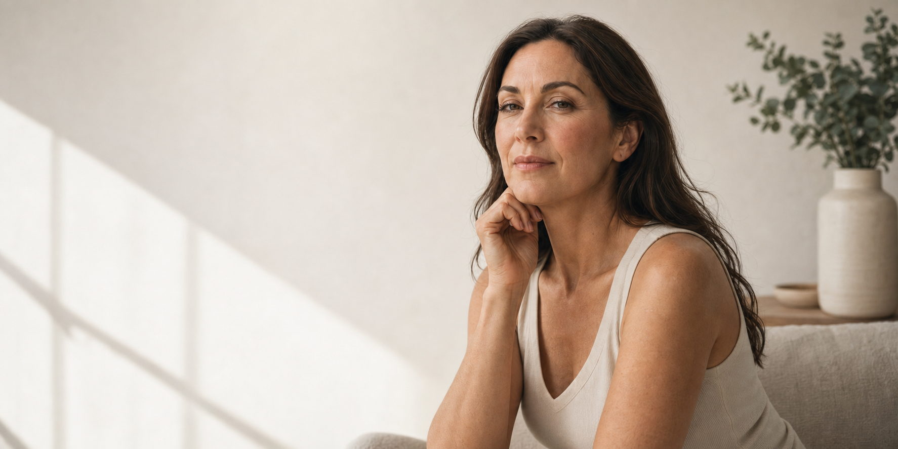 Confident woman in natural light